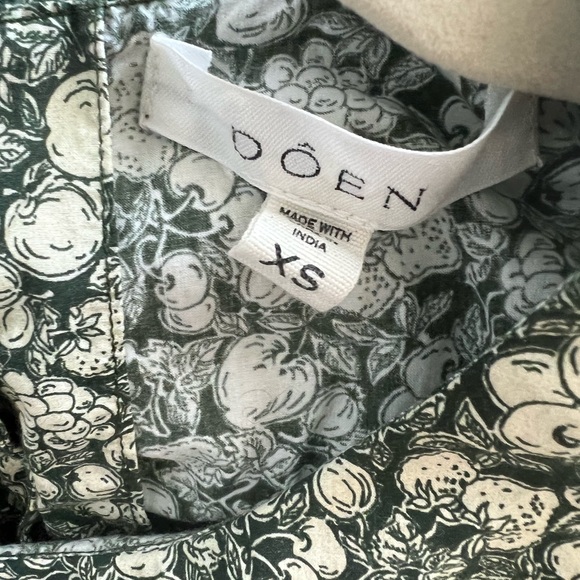 🍏 Doen Renoir Top in Pomme et Poire Green Apple harvest XS - Picture 5 of 5